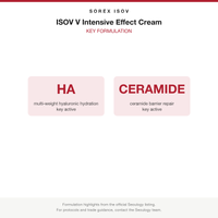 ISOV V Intensive Effect Cream key formulation card