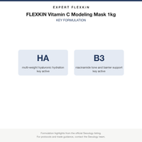 FLEXKIN Vitamin C Modeling Mask 1kg key formulation card