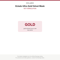 Eclado Ultra Gold Velvet Mask key formulation card