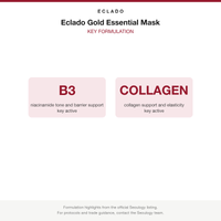 Eclado Gold Essential Mask key formulation card