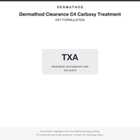 Dermathod Clearance C4 Carboxy Treatment key formulation card