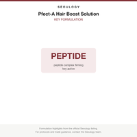 Pfect-A Hair Boost Solution key formulation card