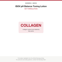 ISOV pH Balance Toning Lotion key formulation card