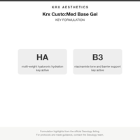 Krx Custo:Med Base Gel key formulation card