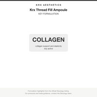 Krx Thread Fill Ampoule key formulation card