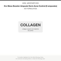 Krx Meso Booster Ampoule Derm Acne Control (5 ampoules) key formulation card