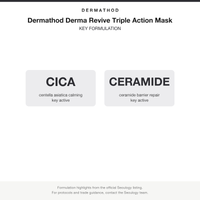 Dermathod Derma Revive Triple Action Mask key formulation card