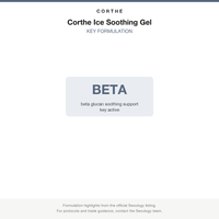 Corthe Ice Soothing Gel key formulation card