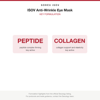ISOV Anti-Wrinkle Eye Mask key formulation card