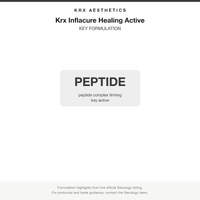 Krx Inflacure Healing Active key formulation card