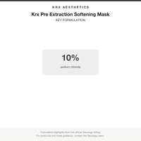 Krx Pre Extraction Softening Mask key formulation card