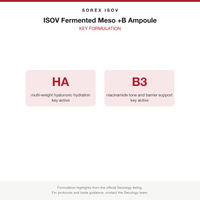 ISOV Fermented Meso +B Ampoule key formulation card