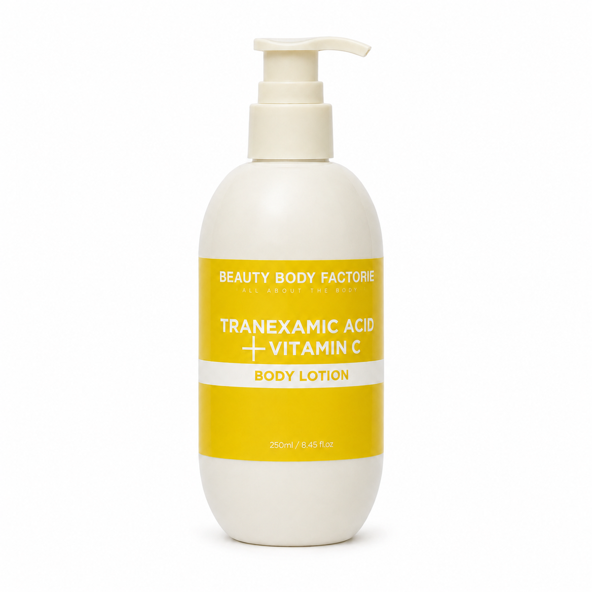 Beauty body factory Tranexamic Acid and Vitamin C body lotion, professional Korean skincare at Seoulogy UK