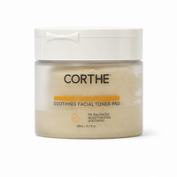 Corthe Essential Soothing Facial Toner Pads, professional Korean skincare at Seoulogy UK