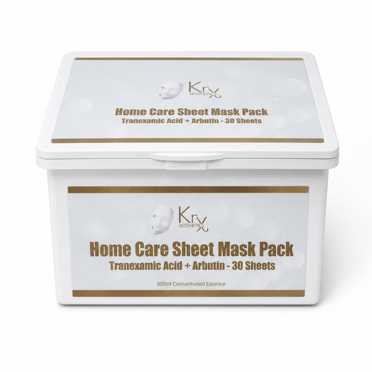 Krx Tranexamic Acid + Arbutin Sheet Masks, professional Korean skincare at Seoulogy UK