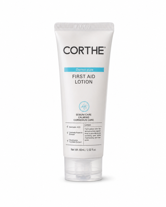 Corthe Dermo Pure First Aid Lotion, professional Korean skincare at Seoulogy UK