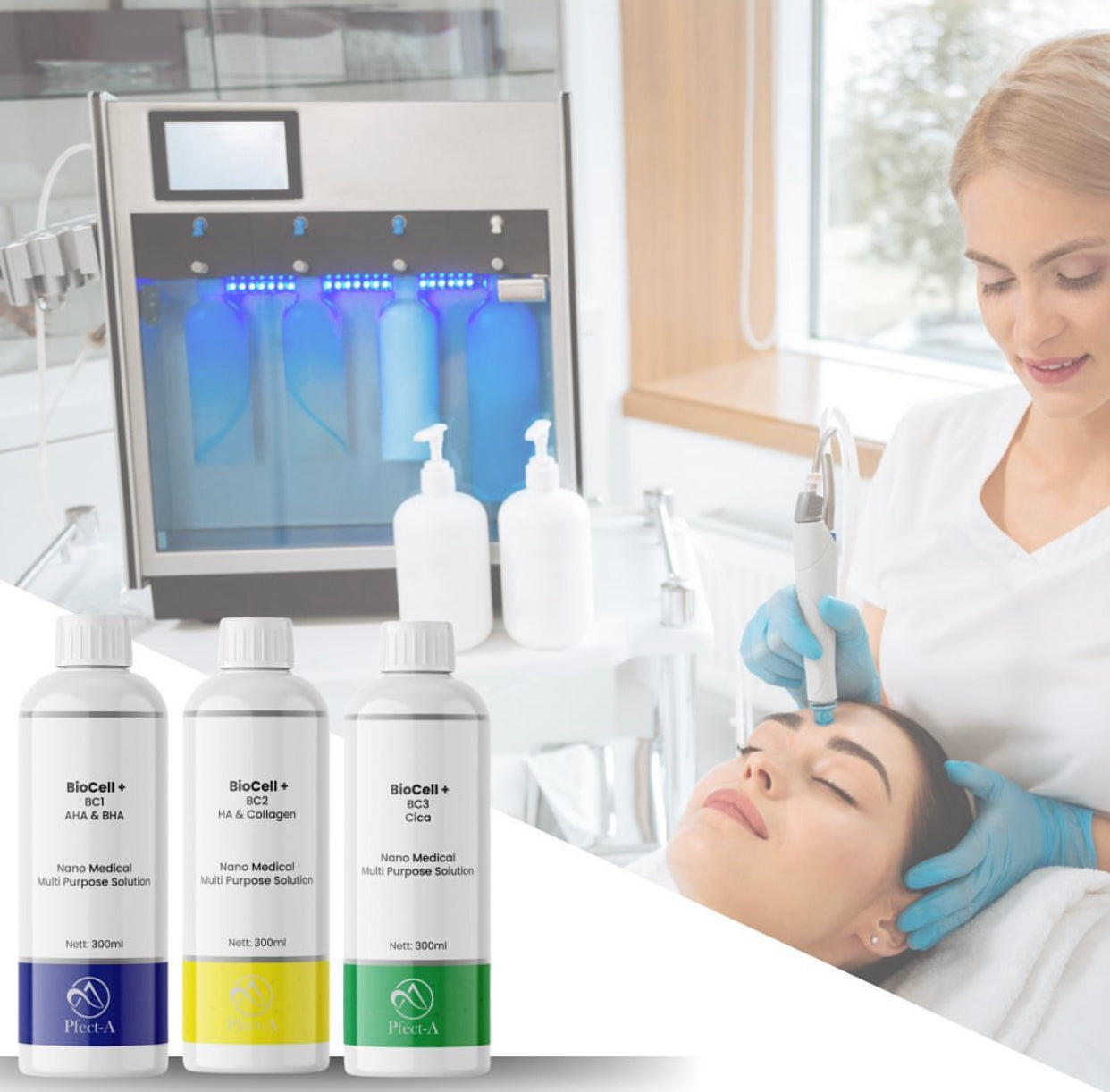 Pfecta Biocell+ Hydrafacial Solutions Set