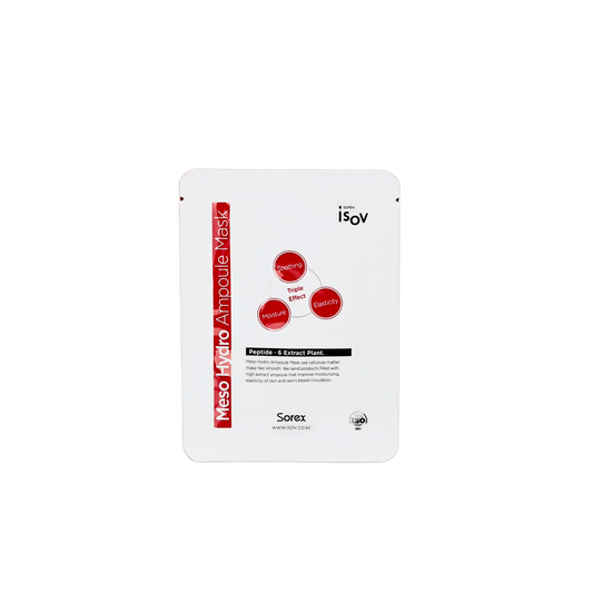 ISOV Meso Hydro Ampoule Sheet Masks, professional Korean skincare at Seoulogy UK