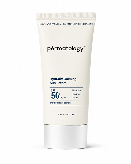 Permatology Hydrafix Calming SunCream SPF 50+ PA++++, professional Korean skincare at Seoulogy UK