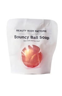 Bouncy Ball Soap packaging from Beauty Body Factory on a white background