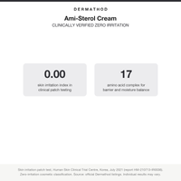 Dermathod Ami-Sterol Cream: clinically verified 0.00 skin irritation index