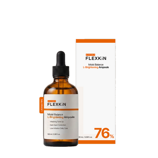 FLEXKIN Expert Moist Balance L-Brightening Ampoule 100ml, professional Korean skincare at Seoulogy UK