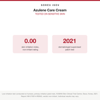 ISOV Azulene Care Cream clinical patch test, non-irritant on sensitive skin