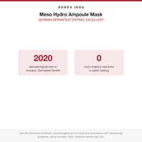 ISOV Meso Hydro Ampoule Mask German Dermatest rating Excellent