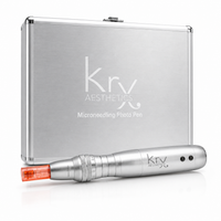 Krx Microneedling Photo Pen with brushed aluminium case and needle cartridge